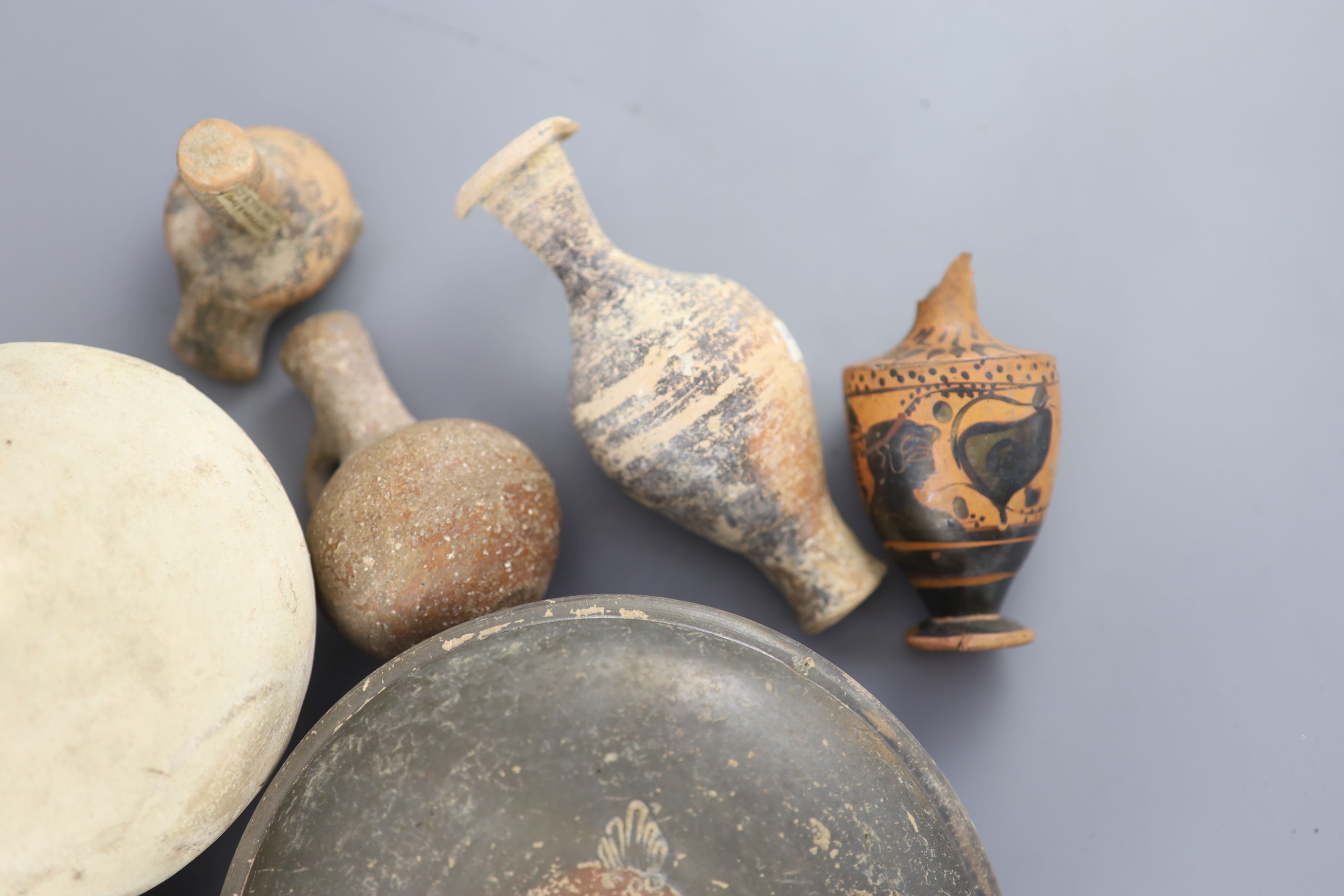 A group of Ancient Greek pottery vessels, Attic and Apulia, 4th-5th century BC, Provenance - A. T. Arber-Cooke